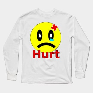 Hurt Emoji Long Sleeve T-Shirt